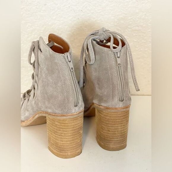 Jeffrey Campbell Corwin Suede gladiator Bootie- in stone Size 9.5 - Picture 8 of 13